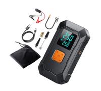 Electric Tire Inflator for Vehicle Tires Rechargeable Battery Operate Air Compressor with LED Light and Mobile Charging Multi Device USB C Portable Air Compressor