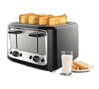 Electric Toaster, Commercial 4-Slice with 6 Browning Controls, Automatic Ejector, Extra Wide Slots and Removable Crumb Tray for Easy Cleaning