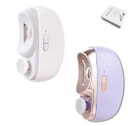 Electric Toenail Clippers,Electric Nail Clipper,Trimmer Cutter File for Thick Toenails Grinder Battery Multi Functional Automatic Smart Polisher Seniors Portable Cordless Wireless Silent(Purple+White)