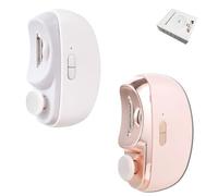 Electric Toenail Clippers,Electric Nail Clipper,Trimmer Cutter File for Thick Toenails Grinder Battery Multi Functional Automatic Smart Polisher Seniors Portable Cordless Wireless Silent(Pink+White)