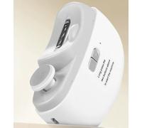 Electric Toenail Clippers for Seniors, Trimming & polishing 2in1 Smart Nail Clipper with LED Light, Rechargeable Automatic Nail Trimmer for Adults Seniors Thick Nails (White)