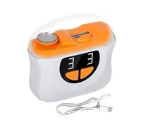Electric Toenail Clippers - Low Noise Automatic Fingernail Manicure - Quiet 3-Speed Nail Cutter with LED Light & Scraps Storage for Home Manicure Pedicure Elderly Baby Care