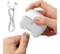 Electric Toenail Clippers - Precision Easy Grip Nail Cutter with LED Light, Rechargeable Type-C Toe Grinder, Quiet Low-Noise Trimmer | ABS Alloy Construction Ergonomic Design Safe Nail Groomis