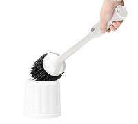 Electric Toilet Brush - Bathroom Cleaner | Flexible Corner Scrubber, Deep Pipe Tool, Wall Holder Set, Hygiene Washing Accessory, Hotel Mall School Station Home Sanitation