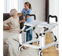 Electric Toilet Seat Riser with Handles, Height Adjustable, Supports 220lbs, for Elderly Mobility Assistance