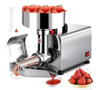Electric Tomato Sauce Maker, Commercial Tomato Grinder, Electric Fruit Strainer Press Squeezer Jam Machine and Sauce Maker, 450W Food Milling Machine Ideal for Strawberry, Raspberr