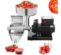 Electric Tomato Strainer Machine, Stainless Steel Food Strainer Sauce Maker, Electric Fruit Press Squeezer Jam Machine for Tomato Strawberry and Blueberry Sauce
