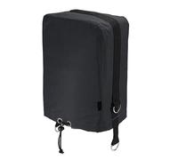 Electric Tongue Jack Cover, Waterproof 420D Oxford Fabric, 14 Inch Black - Durable Protection, Drawstring & D - Rings, Fit for RV Travel Trailer (Style B)