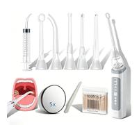 Electric Tonsil Stone Remover-3 Suction Levels with 5X Magnifying Mirror & LED Light Tonsil Stone Remover Vacuum for Halitosis Tonsil Stones with 8 Attachments
