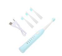 Electric Tooth Cleaning Brush Blue USB Charging Soft Bristle | ABS Plastic Body, Automatic Cleaning Action, Boy Girl Use, Compact Daily Oral Care