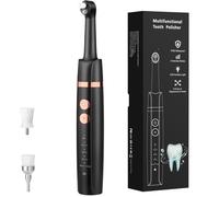 Electric Tooth Polisher with LED Light, 5 Intensity Modes, IPX6 Waterproof, 5 Replacement Heads