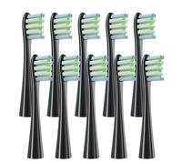 Electric Toothbrush Accessory Toothbrush Head. Compatible for Oclean Flow/X/X PRO/ Z1/ F1/ One/Air 2 /SE Electric Toothbrush(10pcs Black)