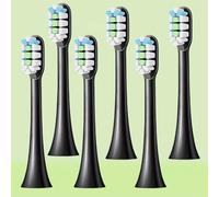 Electric Toothbrush Accessory Toothbrush Head. Compatible for Panasonic EW-DC31/EW-DC31A504/EW-DC31-W405/ DC7-A405/DC70-P405/DC74-N405 Electric Toothbrush(Black- 6pcs)