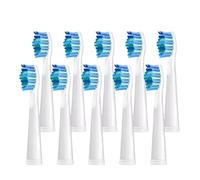 Electric Toothbrush Accessory Toothbrush Head. Compatible for SEAGO SG910/507/958/515/949/575/551(White 10pcs)