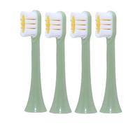 Electric Toothbrush Accessory Toothbrush Head. Compatible for SOOCAS X3U/D3/X5/X3/X1/V1/V5/X3Pro/D2 Electric Toothbrush(4PCS Green)