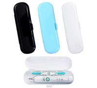 Electric Toothbrush Case, Travel Case, Compatible with Oral-B/Philips Electric Toothbrush, 3 Packs (White, Blue, Black)