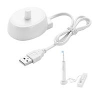 Electric Toothbrush Charger Compatible with Braun Oral B iO3, iO4, iO5, iO6, D12, D16, Pro 4, Pro 3, Inductive Toothbrush Charger with USB Connection, Replacement for Model 3757