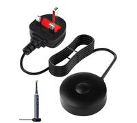 Electric Toothbrush Charger for Oral B iO7 iO8 iO9 Magnetic Charging Base 3768 Model Power Adapter Waterproof Replacement UK Plug for Braun Oral B iO Series 7/8/9 Black