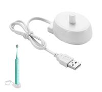 Electric Toothbrush Charger, Travel USB Toothbrush Charger Compatible with Oral B Type 3757, Inductive USB Charging Base, Waterproof Portable, Ideal for Home Use, Supports Genius Pro Smart Series
