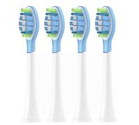 Electric toothbrush compatible brush heads for DiamondClean, HealthyWhite, FlexCare, EasyClean, Gum Health most toothbrush models, 4 pieces, white