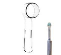 Electric Toothbrush Cover - Lightweight Portable Dustproof Toothbrush Cap, Protective Hygiene Poop Protector for Schools, Dormitories, Bathrooms, Toilets, Travel, Home Use, Transparent colour, see