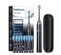 Electric Toothbrush for Adult - USB Rechargeable Electric Toothbrush, Charges Last 180 Days, 40,000 VPM, Deep Cleaning, 6 Modes, Toothbrush with Travel Case