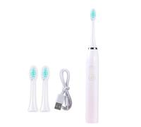 Electric Toothbrush for Adults Rechargeable Battery Toothbrush Portable with 3 Brush Heads 2 Mins Smarts Timer 5 Modes