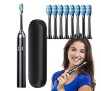 Electric Toothbrush for Adults - Rechargeable Sound Toothbrush | Deep Clean 40000 VPM, 6 Modes, 180 Days Battery Life, Portable Travel Case, Smart Timer, St