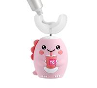 Electric Toothbrush for Children | Cartoon Dinosaur Design Battery Powered | Automatic Cartoon Toothbrush for Children - For Travel Camping Hotel Airport Dorms