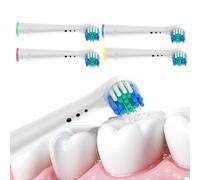 Electric Toothbrush Head - 4 Pieces with Bristles for Travel Accessories | Replacement for Brush and Removal of Accumulation | For Home Bedroom Apartment Bathroom