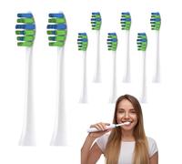 Electric Toothbrush Head Replacement - 8 Pack Compatible with 7am2m AM101/AM105, Soft Bristles,Copper-Free Design,Sonicare Toothbrush Head Compatible
