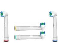 Electric Toothbrush Heads Compatible with Oral B Braun Replacement Brush Head 4 Packs