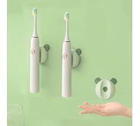 Electric Toothbrush Holder Bathroom Organizer, Adhesive Wall Mounted Magnetic Toothbrush Holder Stand for All Kinds of E-Toothbrush Automatically Organizer for Bathroom Decor (Green, 2)