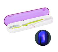Electric Toothbrush Holder, Toothbrush Sanitizer Case UV LED Toothbrush Holder Cleaner, Portable Ultraviolet Toothpaste Cleaner UV Sterilizer Box for Travel Business Trip(Purple)