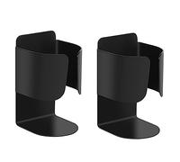 Electric Toothbrush Holder Wall Mount, 304 Stainless Steel Self-Adhesive Bathroom Organizer for Electric Toothbrush, Toothpaste & Face Wash-Space Saving, Waterproof, Holds Up to 10lbs (2 Pack, Black)