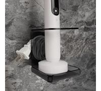 Electric Toothbrush Holder Wall Mounted, Cord Organizer Holds 1 Charger, Self Adhesive Stand for Bathroom, Medicine Cabinet, Dorm (Grey)