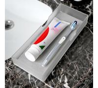 Electric Toothbrush Holder with Diatomite Drying Stone, Bathroom Drawer Organizer with Drainage Hole for Toothbrush Tray, Acrylic Drawer Organizer Bins for Toothbrush, Toothpaste