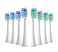 Electric Toothbrush Replacement Brush Head(4/8pcs) - Compatible for Philips HX6312 HX6340 HX3211 HX3281 HX3110 HX3120 HX682p HX685t HX4300 HX5100(4Green 4Blue)