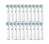 Electric Toothbrush Replacement Brush Heads ，Compatible for O B, Basic Cleaning B Toothbrush Nozzle BristlesD100 D25 D30 D32 4739 3709 3744(17A-20pcs)
