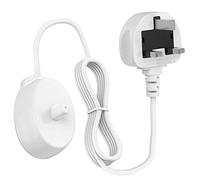 Electric Toothbrush Replacement Charger for Oral B, UK 3 Pin Plug Toothbrush Charger, UK Inductive Electric Toothbrush Charger Base Compatible with Braun Oral B Type 3757 Charging Base