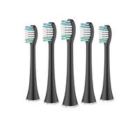 Electric Toothbrush Replacement Heads Cleaning Brush ，Compatible for AquaSonic， Black Series Vibe Pro(Black)