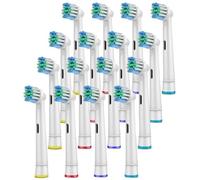 Electric Toothbrush Replacement Heads - Pack of Precision Rotating Brush Heads with Soft Bristles, Colour Rings, Compatible with Most Rechargeable Toothbrushes - Deep Clean & Gum Care (12)