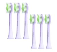 Electric Toothbrush Replacement HX2033 Brush Head - Compatible with Philips HX24 Series and HX2000 and HX2100 Series Clean and Bright Soft Brushes(6 Dark Blue)
