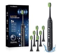 Electric Toothbrush, Sonic Electric Toothbrush for Adults with 6 Brush Heads, Rechargeable Sonic Toothbrush with 5 Modes, 100 Days of Use with 3-Hour Fast Charge, IPX7, 42000 VPM & 2 Minute Timer
