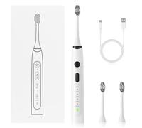Electric Toothbrush,Sonic Toothbrush with 2 Brush Heads,40000 VPM 5 Modes,5 Hours Fast Charge for 55 Days,Can Effectively Clean Bacteria in The Oral Cavity,Rechargeable Power Adults and Kids(White)