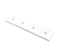 Electric Toothbrush Stand Compatible with Major Brands, Including Drip Tray (White, Quadruple)