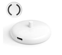 Electric Toothbrush Type-C Charger, Slim Replacement Inductive Charger for Philips Sonicare Hx Series Electric Toothbrush, Mini Charging Base for Trip(White)