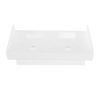 Electric Toothbrush Wall Mounted Holder White Acrylic | Surface-friendly Installation, Modern Minimalist Design with Sl inish, for Shared Family Bathroom