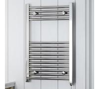 Electric Towel Rail (One Fixed Temp), Leo E, 800h x 500w(mm), 200 watts, Chrome