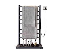 Electric Towel Rail, Portable Mobile Drying Rack, Stainless Steel Towel Warmer with Timing Switch